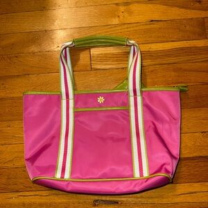 Pink and Green Tote Bag